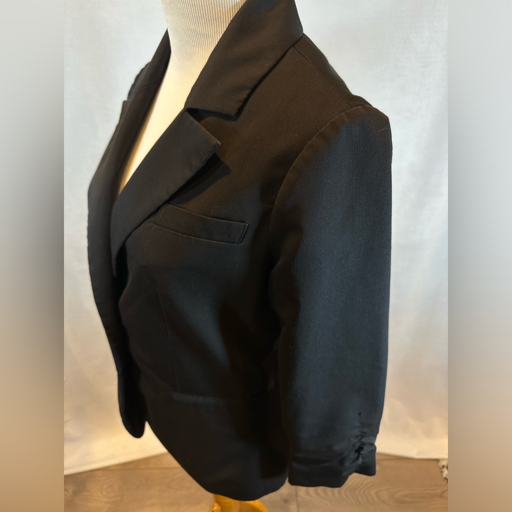 Guess Women's Solid Basic Ruched Sleeve Buttoned … - image 7